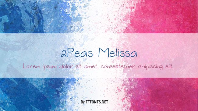 2Peas Melissa example